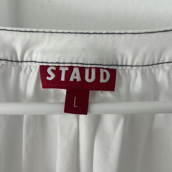 STAUD White New Dill Blouse L - Picture 3 of 4